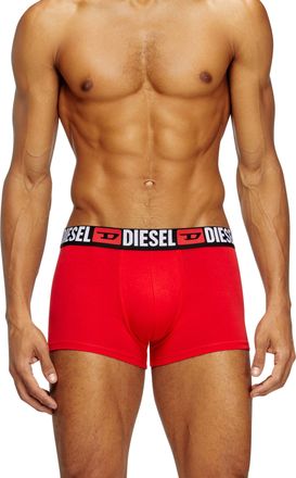 Diesel Three-pack of all-over logo waist boxers - Trunks - Man - Multicolor