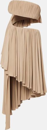 Alaia Alaïa Abito corto asimmetrico in jersey