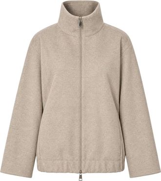 Liviana Conti Giacca in Panno Cashmere Leggero - - Knitwear - Donna - Beige - S