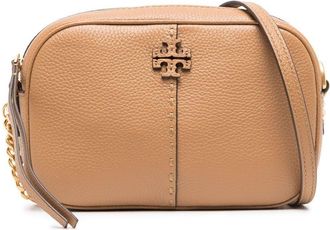 Tory Burch McGraw leather camera bag - women - Calf Leather - One Size - Neutrals