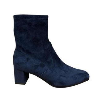 Caprice Enkellaarsjes - Dames - Laarzen met Hak - Blauw - 37 EU - Schoenen