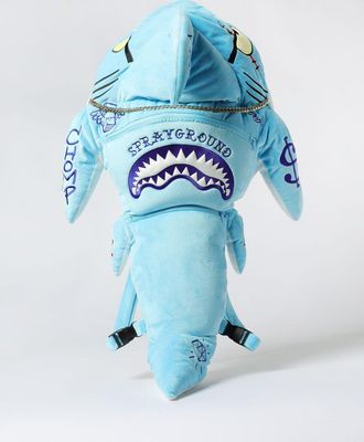 Sprayground Zaino Shark Plush Hood Sprayground in ciniglia