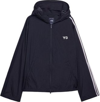 Yohji Yamamoto Mens Logo Zipped Hoodie