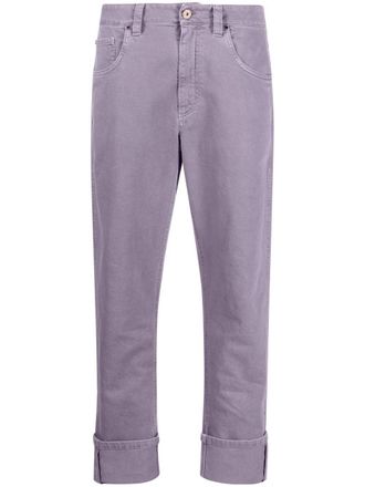 Brunello Cucinelli Jeans con risvolto - Viola