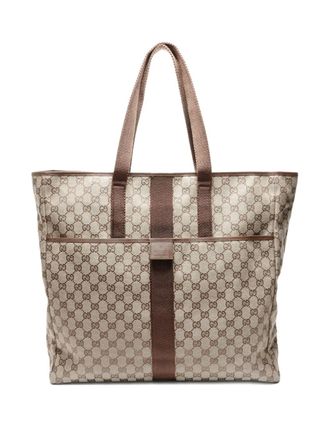 Gucci 2000-2020s canvas tote bag - Beige