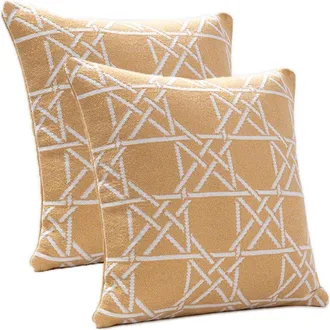 Brooks Brothers Lattice Work Decorative Pillow