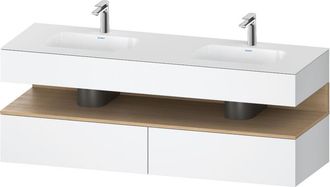 Duravit Qatego Lavabo Encastrado Con Base De Lavabo Consola, - Duravit