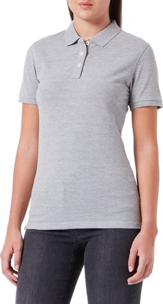 Clique Womens Clique Premium Polo Shirt, Grey (Grey Melange), XXL UK