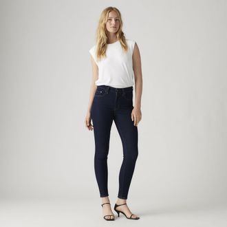 Levi's 721 High Rise Skinny Jeans - Womens - 25X28 - Dark Wash / Cast Shadows