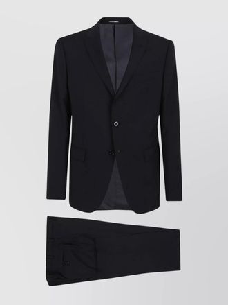 Emporio Armani tailored suit with flap pockets and notched lapels