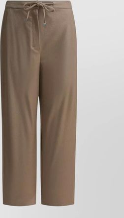 Max Mara comfortable trousers with elastic waistband and pockets