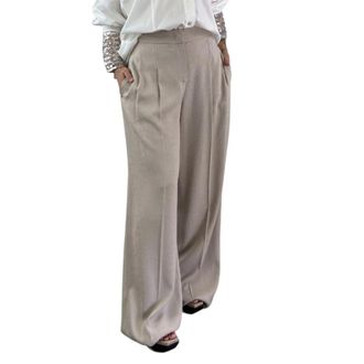 Via Masini 80 Dames, Broeken, Beige, Maat: XS