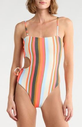 Maaji Ann Reversible One-Piece Swimsuit in Orange at Nordstrom Rack, Size Medium
