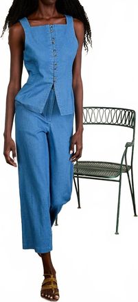 Ciao Lucia Pietro Cropped Pants In Blue