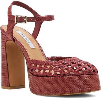 Steve Madden Lexie Womens Shoes Rust Raffia : 8.5 M