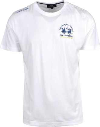 La Martina Tops, Heren, Wit, L, Katoen, T-shirts