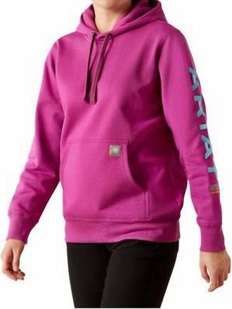Ariat Womens Hooded Sweatshirt In Violet