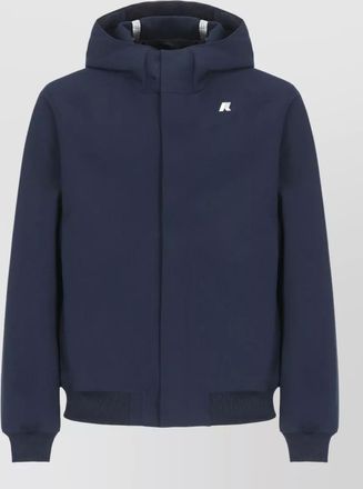 K-Way hooded jacket ribbed trims long sleeves