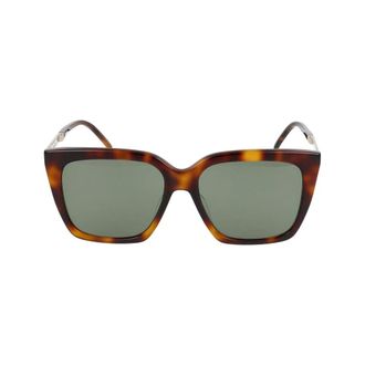 Saint Laurent Sunglasses, unisex, Brown, 56 MM, Gold Green Havana Sunglasses SL M100
