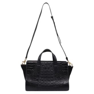 Alexander Wang Pre-owned Pelican Croc-Embossed Tote Bag - Dames - Vintage Handtas - Zwart - ONE Size - Vintage
