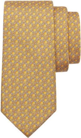 Ferragamo Gancini Print Silk Tie