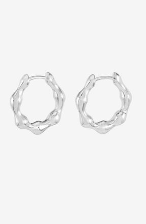 Dower & Hall Waterfall Hinged Huggie Hoops in Sterling Silver at Nordstrom