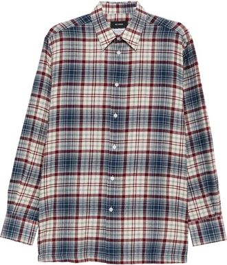Willy Chavarria Check-pattern Button-down Shirt