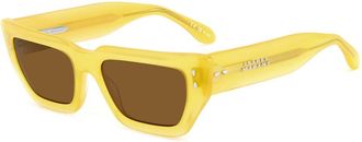 Isabel Marant Zonnebril - Dames - Zonnebrillen - Geel - 54 MM - Accessoires