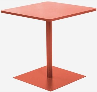 Sweeek Mesa De Jard&iacute;n Bistr&oacute; Cuadrada De Acero, 2 Plazas