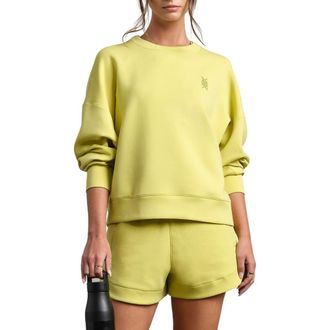 Rhone DreamGlow Crewneck Sweatshirt in Citron Green at Nordstrom, Size Xx-Large
