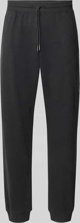 Tommy Hilfiger Regular Fit Sweatpants aus Baumwoll-Mix in Black, Größe XXL