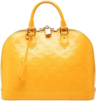 Louis Vuitton Pre-owned Handbags, female, Yellow, Size: ONE SIZE Pre-owned Alma PM