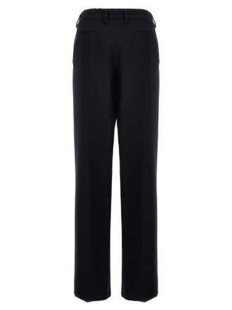 Prada Womens Blue Wool Casual Pants