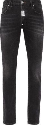 Philipp Plein Denim Broek Super Straight Cut - Heren - Slim Fit Jeans - Zwart - W30 - Denim - Jeans