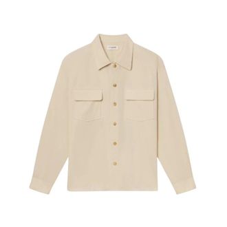 Frame Denim Double Pocket Overshirt - Heren - Casual Overhemden - Beige - L - Overhemden