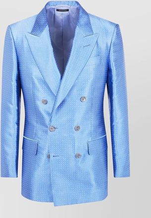 Tom Ford duchesse polka dot jacquard double breasted jacket