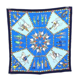 Herm&egrave;s Silk Scarf With Imperial Russian Womens Theme (Pre-Owned)