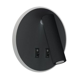 OEM Lampada Da Parete Otello Led C 6w+3w 3000k-4000k Ip20 Nero