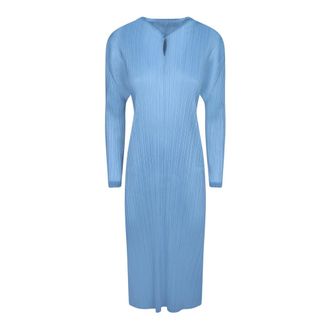 Issey Miyake Midi Dresses, female, Blue, Size: L Monthly Colors: January Midi Dress