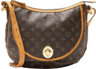 Louis Vuitton Brown Monogram Canvas & Leather Tulum GM (Authentic Pre-Loved)