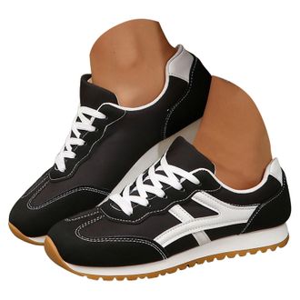 Generic Womens Low Top Lady Sneakers - Lace-Up Shoes for Women Pink Women Sneakers with Memory Foam Insole Womens Retro Sneakers Non-Slip Womens Shoes