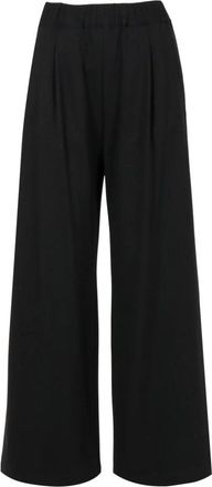 Semicouture Wijde broek - Dames - Wijde Broeken - Zwart - M - Broeken