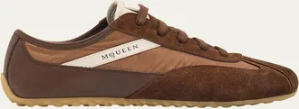 Alexander McQueen Boxe Mixed Media Low-Top Sneakers