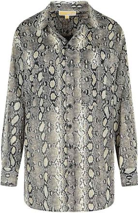 Michael Kors Snake Print Cotton Shirt
