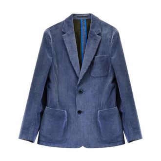 Paul Smith Blazers, male, Blue, Size: XL Giacca Velluto A Coste