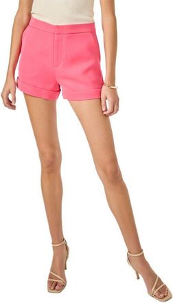 endless rose High Waist Tailored Shorts in Raspberry Sorbet at Nordstrom, Size X-Small
