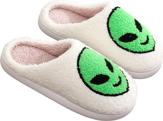 Generic Alien 3.5/4 Cotton Slippers For Men And Women - Winter Indoor Home Slippers For Christmas