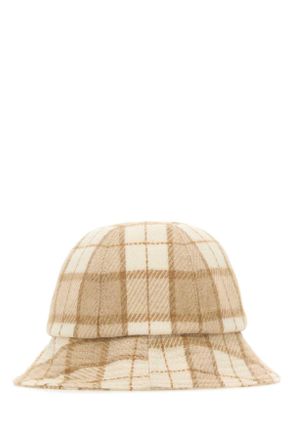 Helen Kaminski Womens Embroidered Wool Blend Franz Bucket Hat Creamcheck Cappelli E Fasce Per Capelli