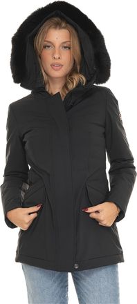 Peuterey Giubbino media lunghezza Donnetklfur Nero Peuterey Donna