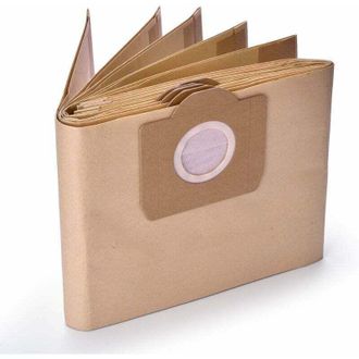 OEM Paquete De 5 Bolsas Para Aspiradora - Para Karcher Wd3, Wd3p, Mv3 - Bolsas De Filtro De Papel De Repuesto Para Aspiradoras De L&iacute;quidos Y S&oacute;lidos - Rep